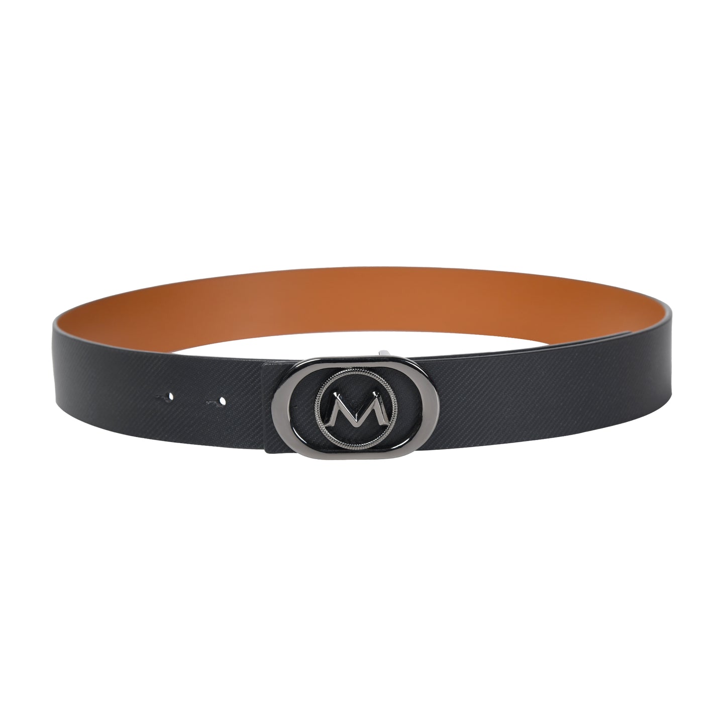 Face to Face Reversible Leather Belt with Midas Signature Buckle