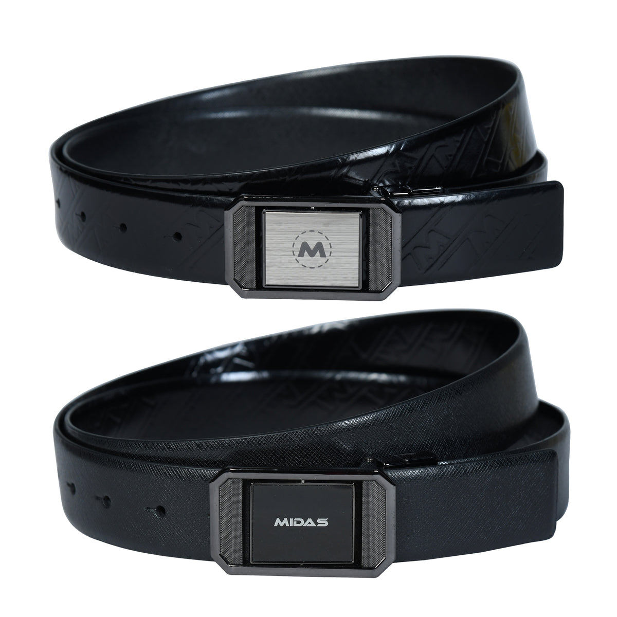 Premium Spanish Leather Reversible Belt with Rotating Buckle