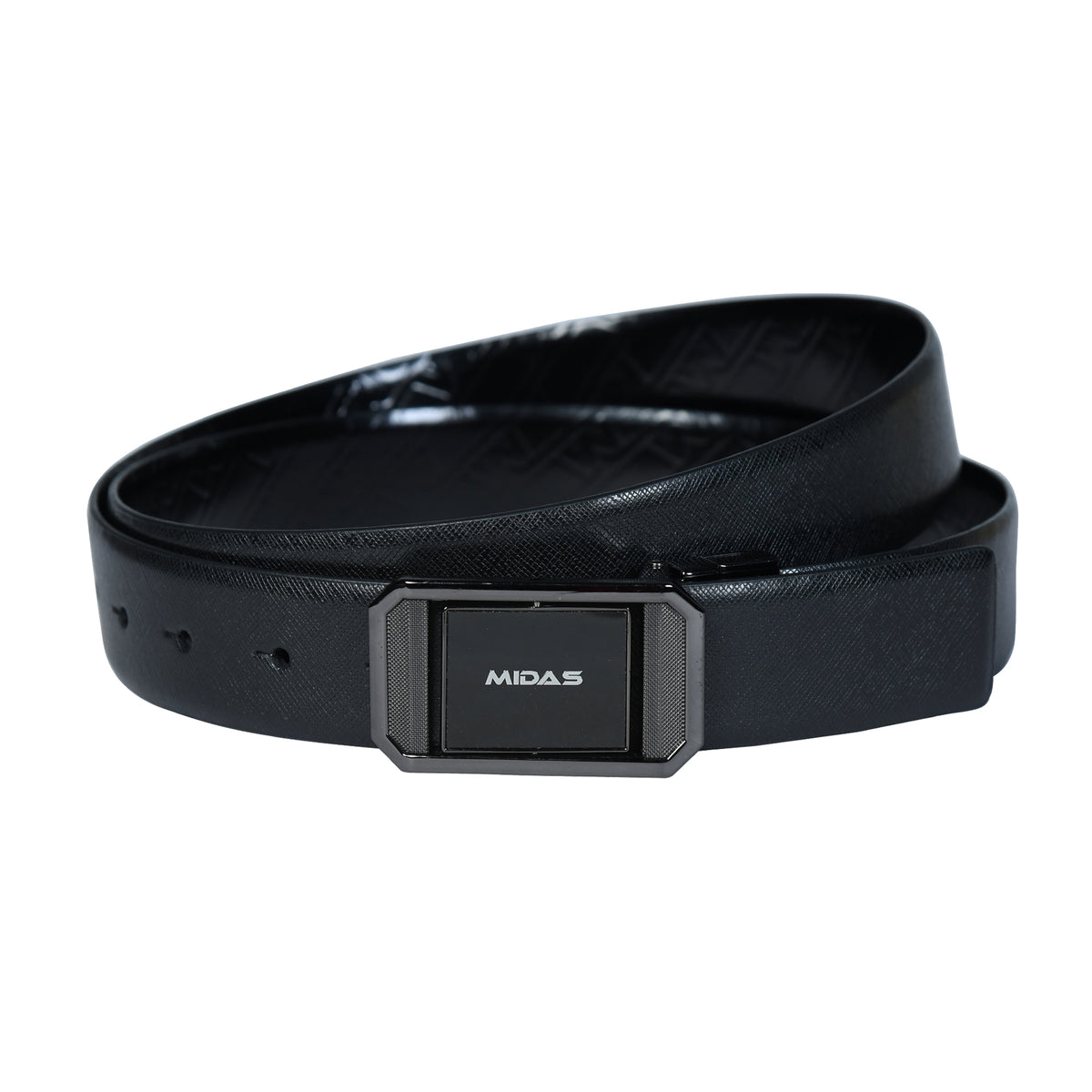 Premium Spanish Leather Reversible Belt with Rotating Buckle