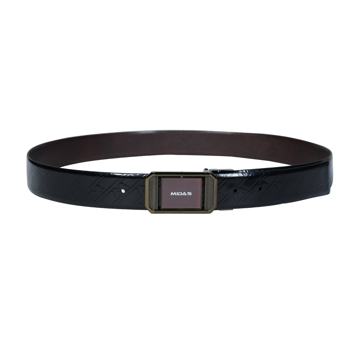 Premium Spanish Leather Reversible Belt with Rotating Buckle