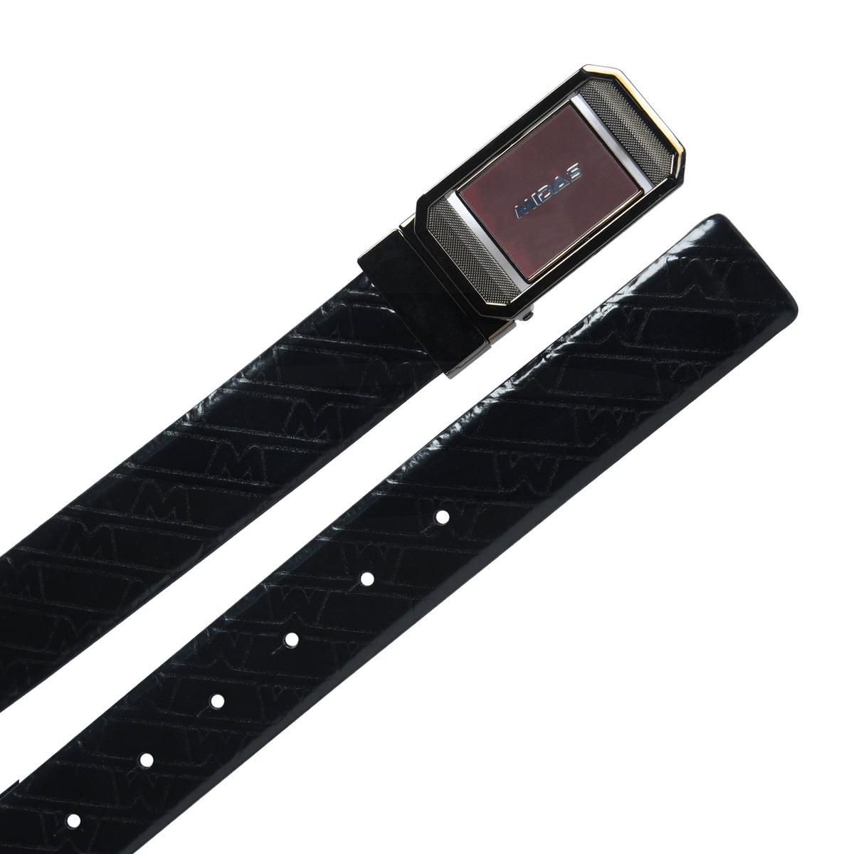 Premium Spanish Leather Reversible Belt with Rotating Buckle