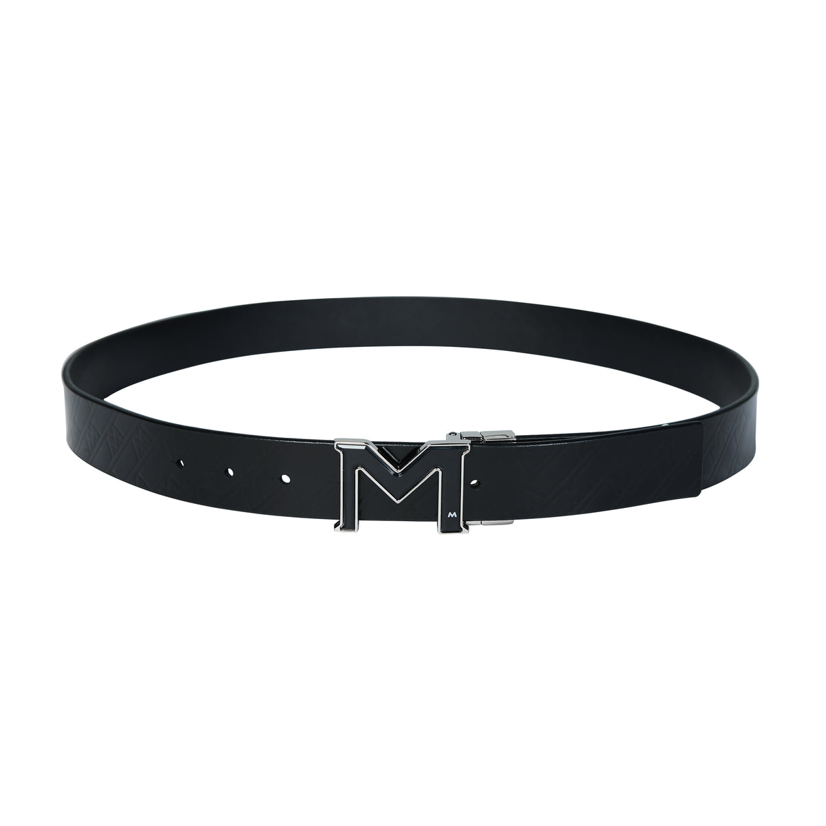 Premium Spanish Leather Belt for Men – Reversible Black & Brown - Black & Black
