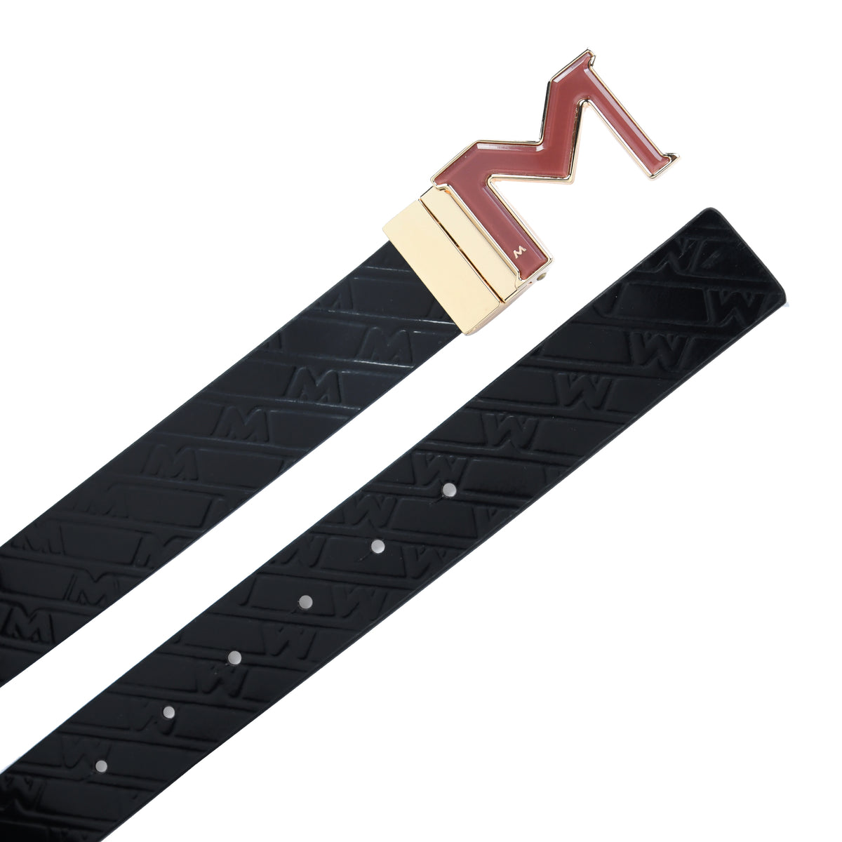 Premium Spanish Leather Belt for Men – Reversible Black & Brown - Black & Black
