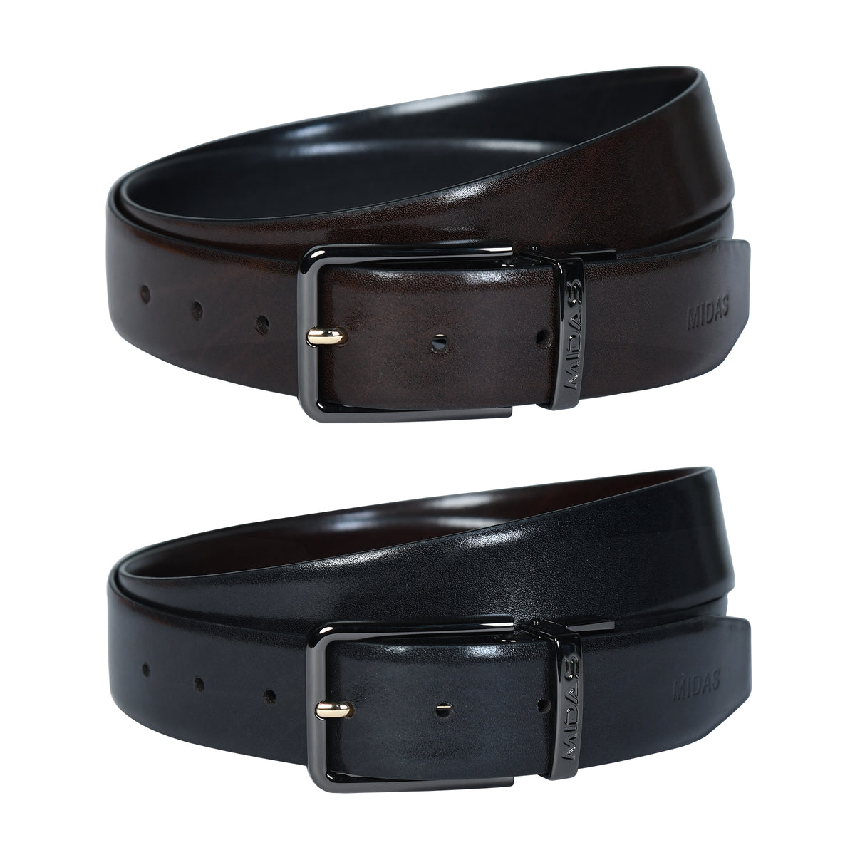 Premium Italian Leather Reversible Belt for Men