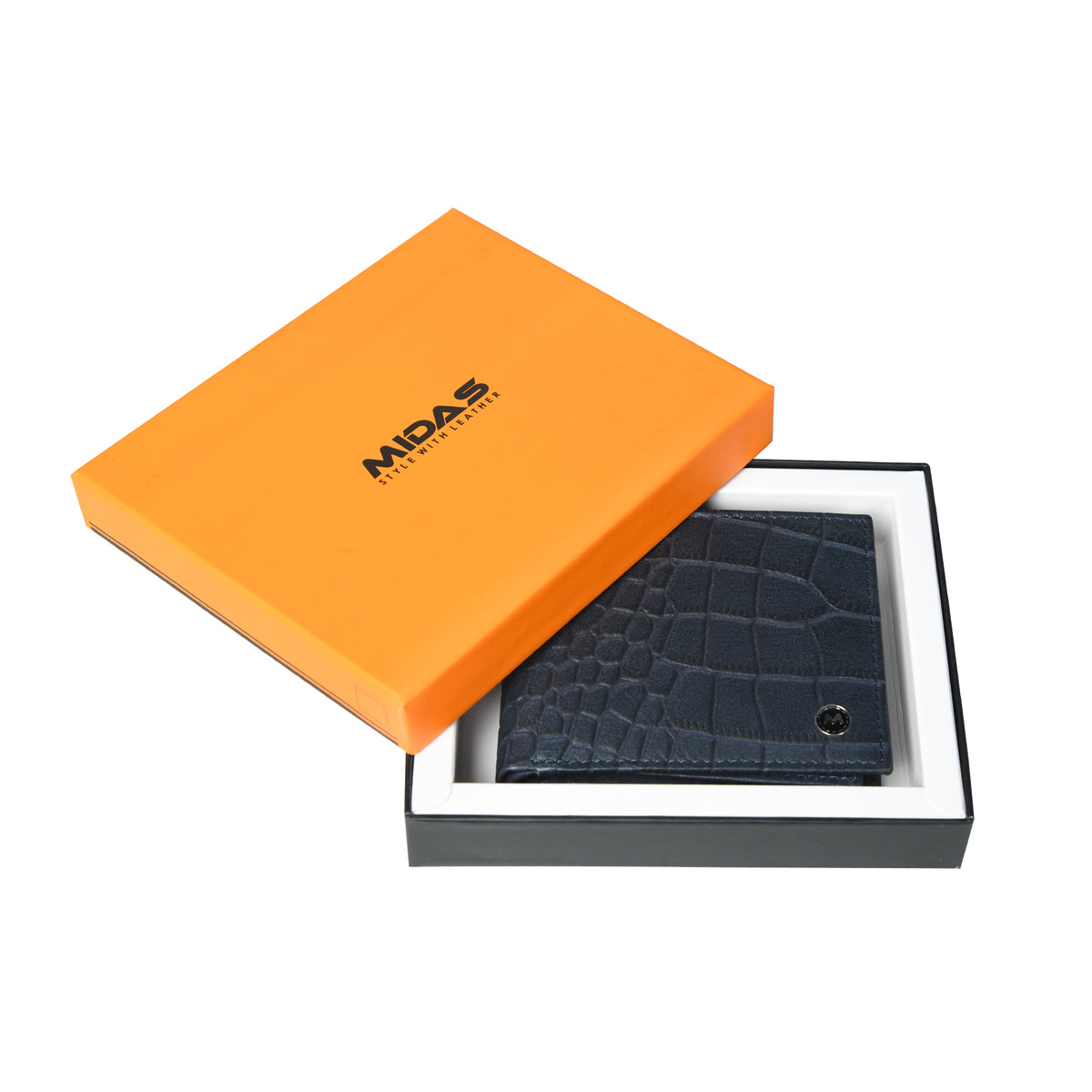 Men Crocodile Texture Leather Wallet