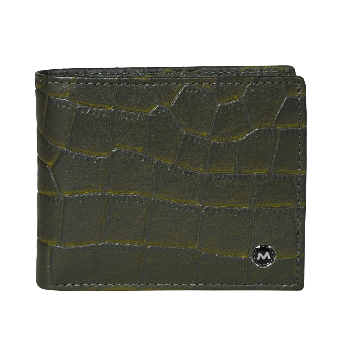 Men Crocodile Texture Leather Wallet
