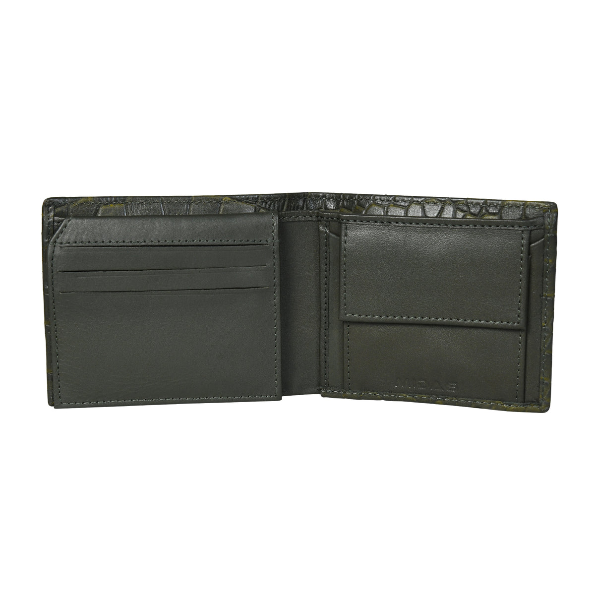 Men Crocodile Texture Leather Wallet