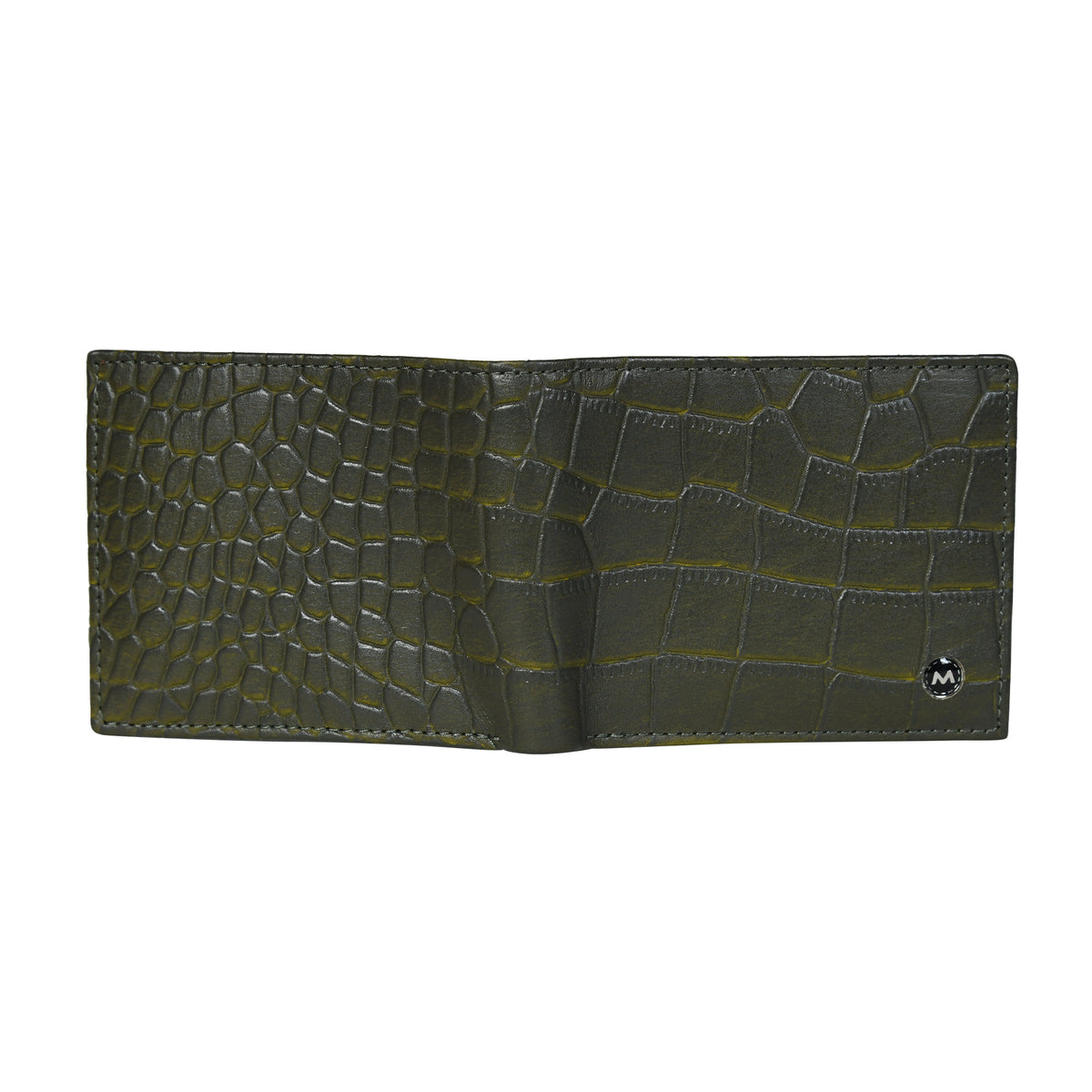 Men Crocodile Texture Leather Wallet