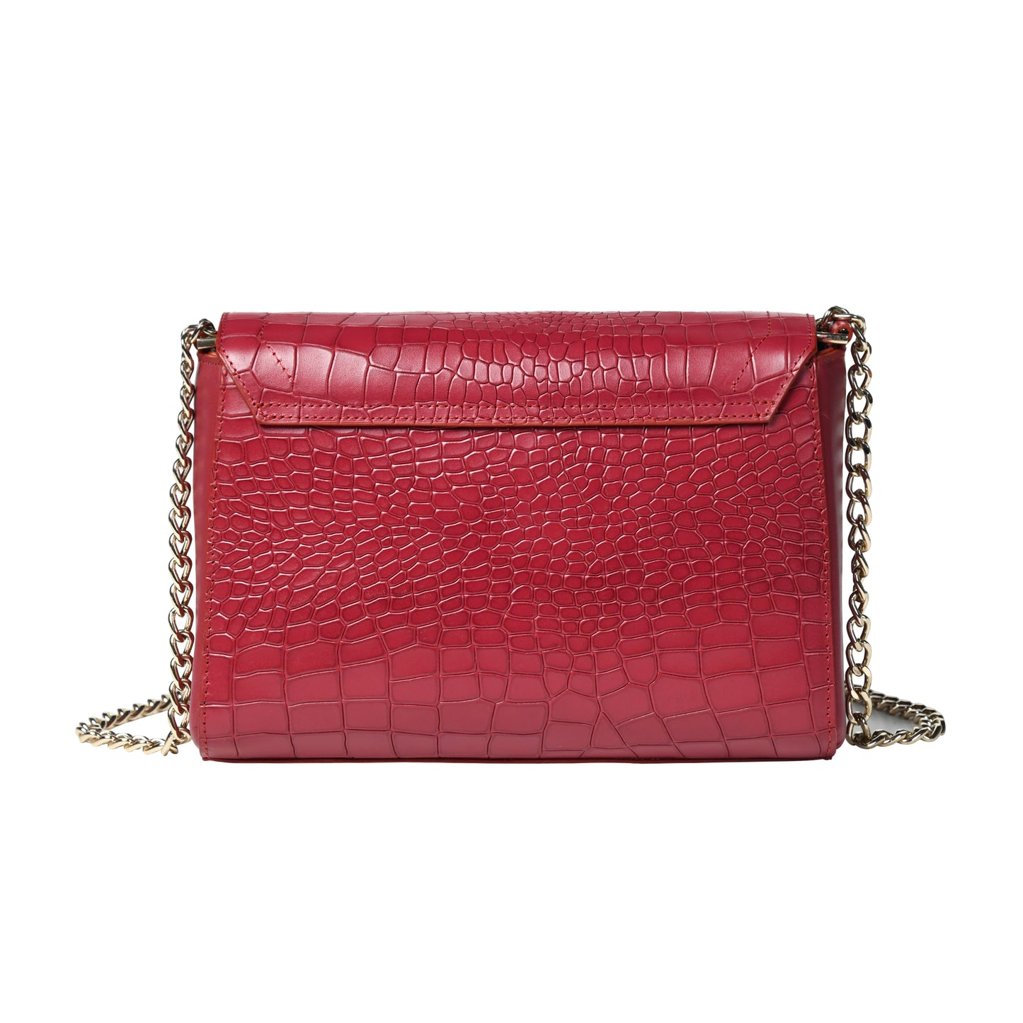 Women Crocodile Texture Leather Sling Bag