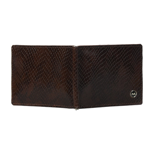 Men Premium Leather Money Clipper Wallet