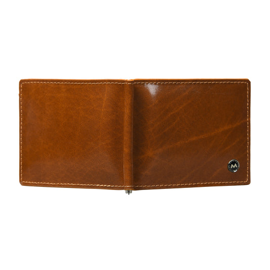 Tan Handmade Leather Wallets Back Photo