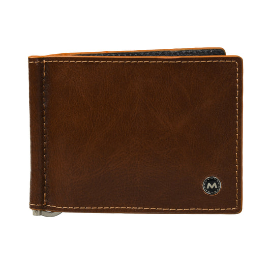 Men Premium Leather Money Clipper Wallet