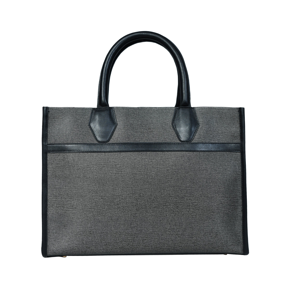 Textured Grey Women’s Leather Tote Bag