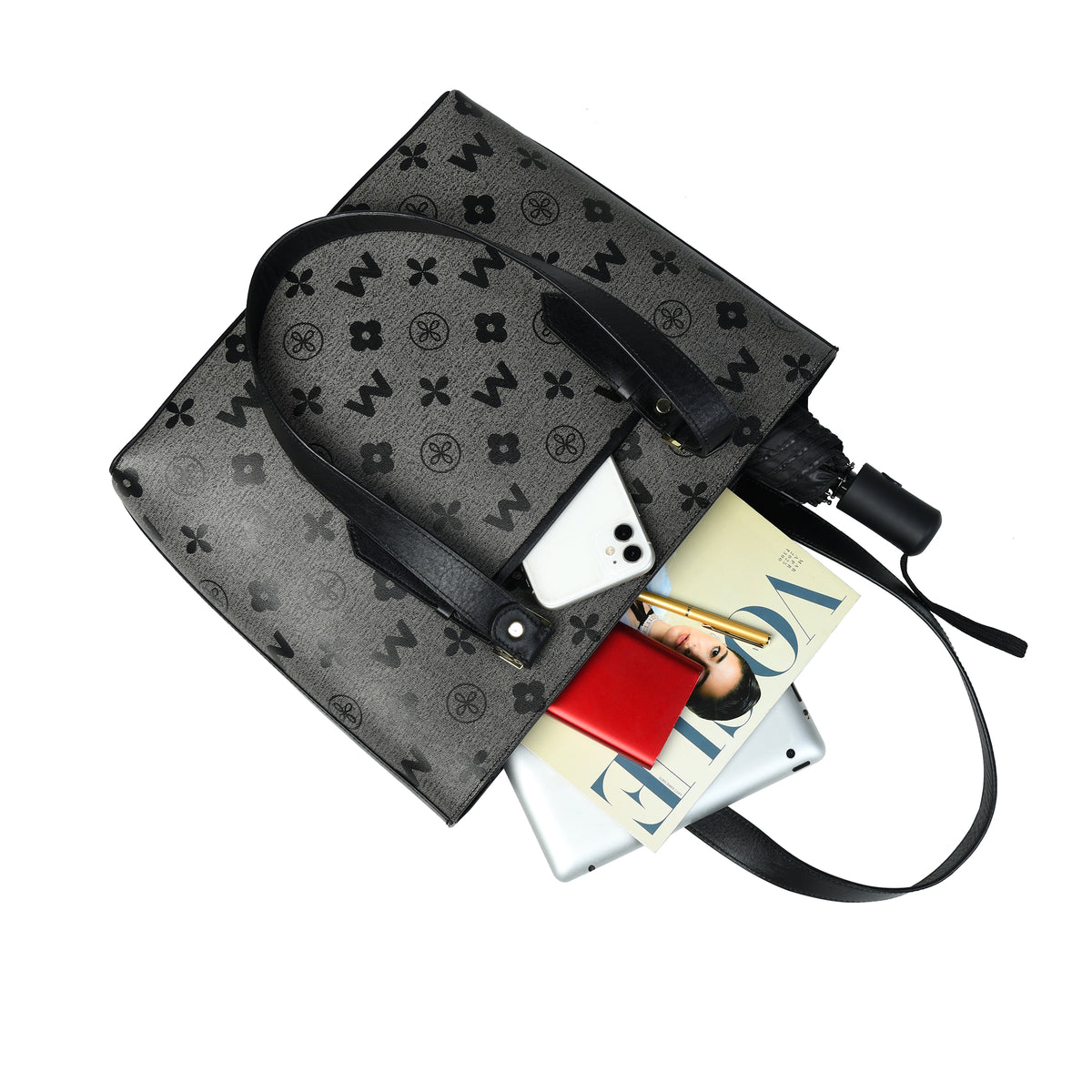 Premium Printed Leather Women’s Tote Bag